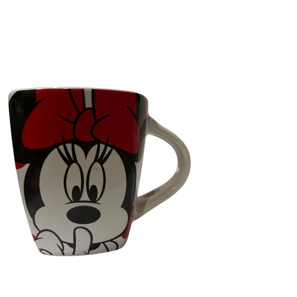 Disney Minnie Mouse Shhh I'm Taking a TimeOut Polka Dot Ceramic Coffee Mug White